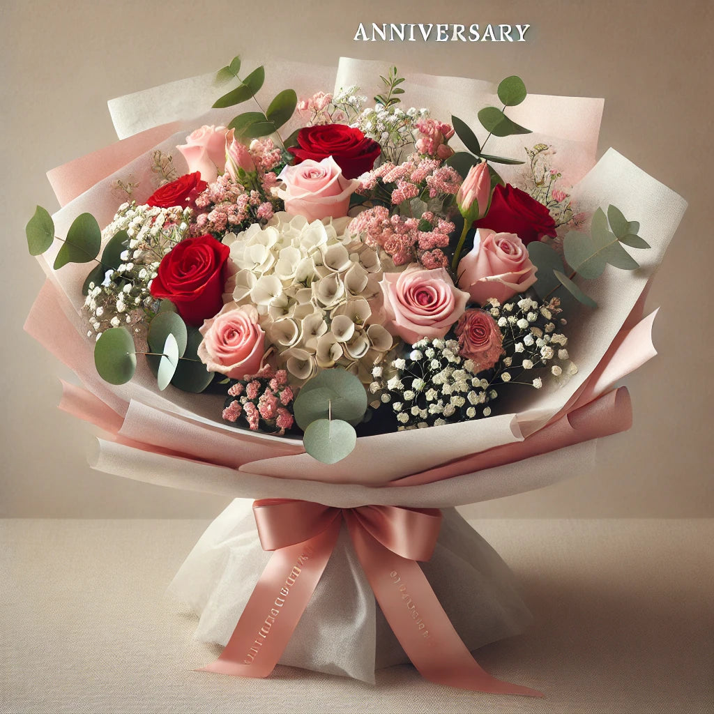 Romantic Harmony Anniversary Bouquet