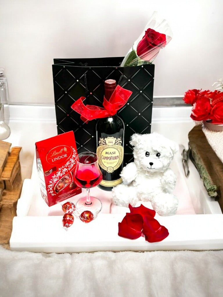 Romantic Wine and Sweet Treat Gift Set