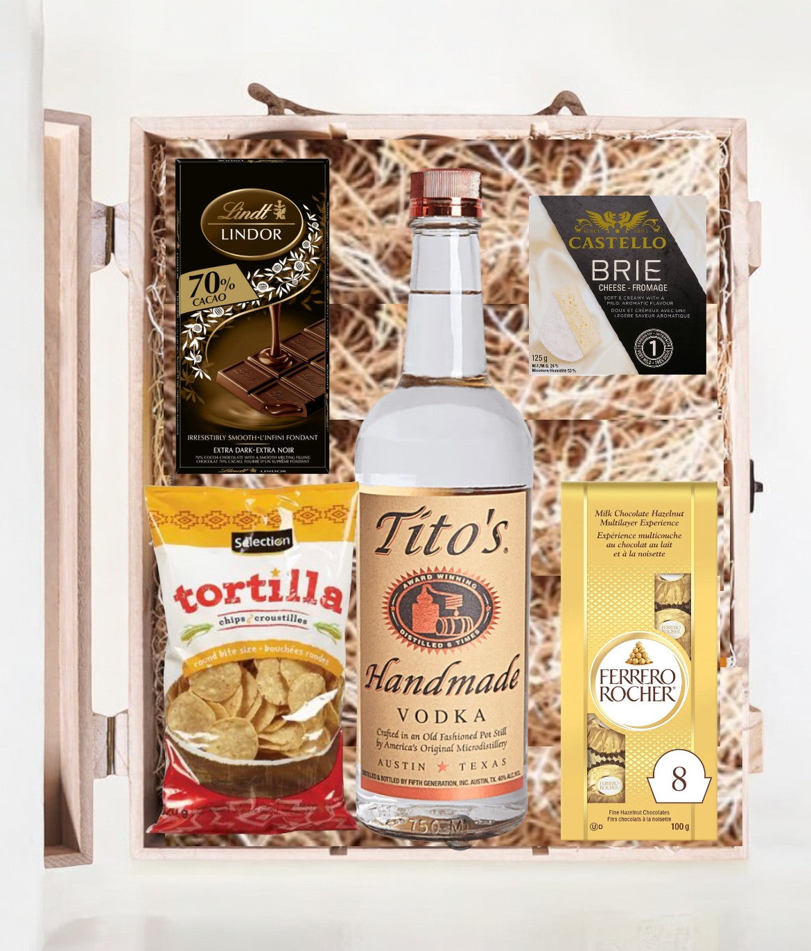 Tito's Vodka and Gourmet Delights Gift Box