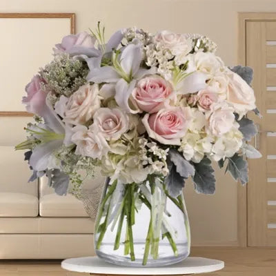 Elegance in Bloom Vase Arrangement