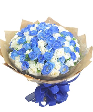 Harmony in Blue and White (FGB425) - City Flowers & Gift Baskets