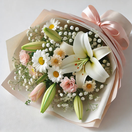 Graceful Pastel Bloom Bouquet