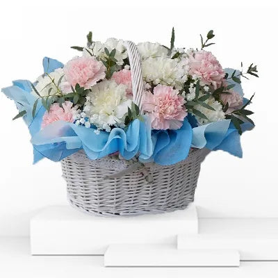 Title: Blushing Harmony Basket