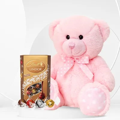 Lindt Lindor Chocolate &amp; Teddy Bear Gift Set