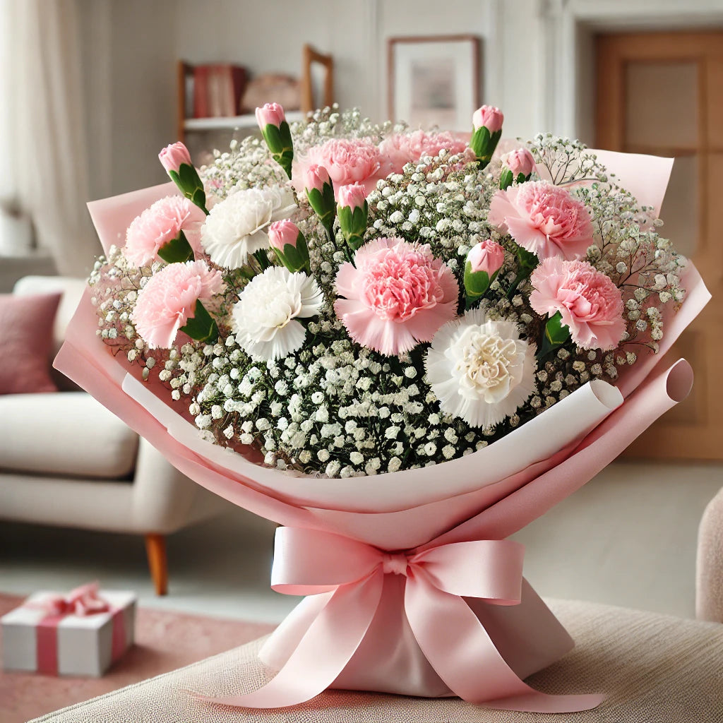 Delicate Pink Carnation Bouquet