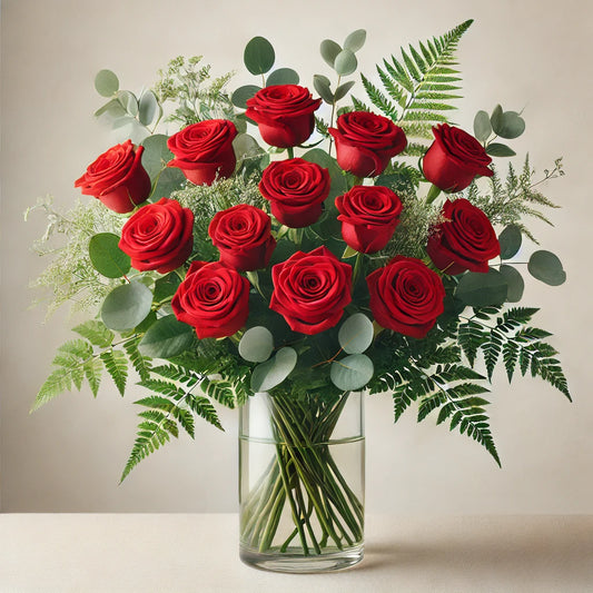 Timeless Elegance: A Dozen Red Roses