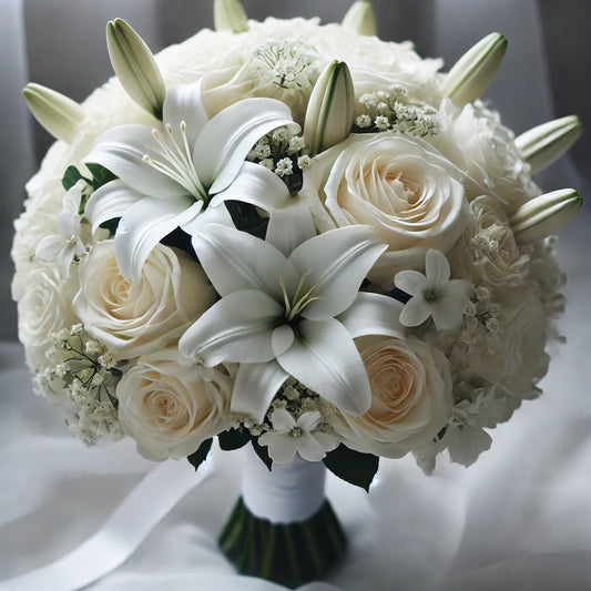 Pure Elegance White Wedding Bouquet