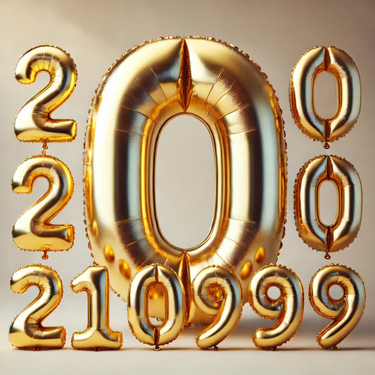 Gold Number Balloon, 34 Inches