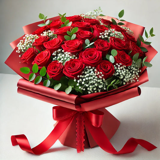 Red Elegance Rose Bouquet