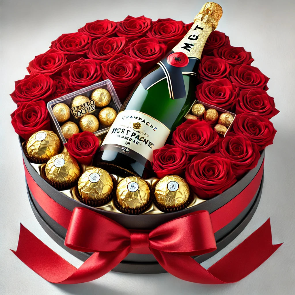 Moët & Roses Luxury Gift Box