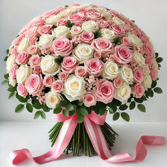 Blushing Romance Rose Bouquet