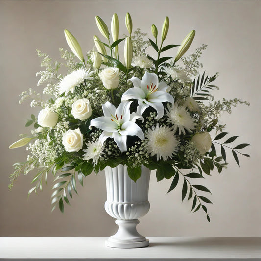 Serene Tribute Funeral Flower Arrangement