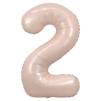 Blush Number Balloon, 34 Inches  (FGB303) - City Flowers & Gift Baskets