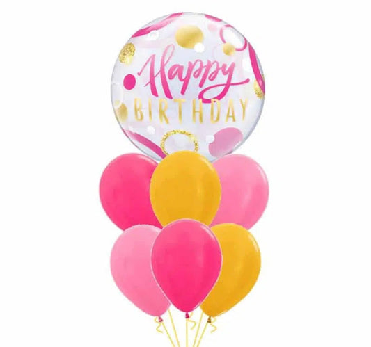 Birthday Bliss Balloon Bouquet (FGB380) - City Flowers & Gift Baskets