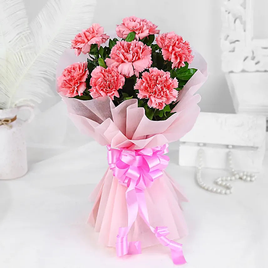 Pink Perfection Carnation Bouquet