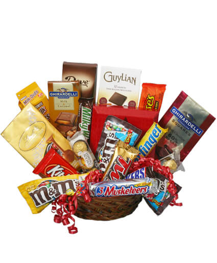 CHOCOLATE LOVERS' BASKET (FGB84) - City Flowers & Gift Baskets