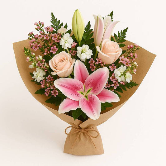 Blush Wrapped Bouquet