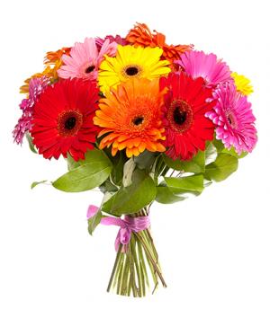 Vibrant Gerbera Daisy Wedding Bouquet