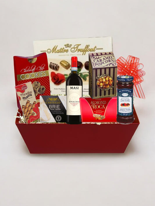Gourmet Wine and Treats Gift Basket