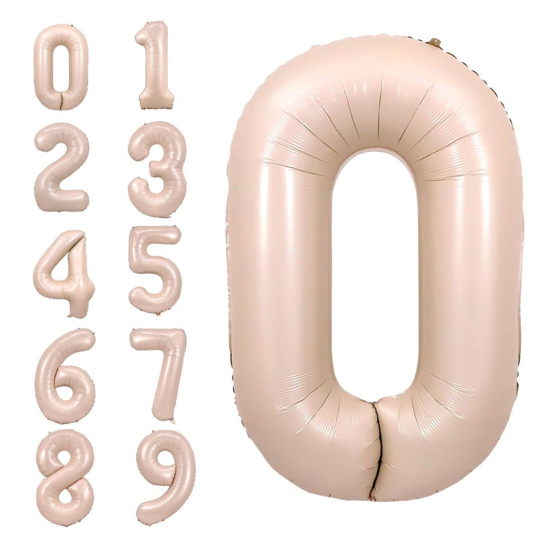 Blush Number Balloon, 34 Inches  (FGB303) - City Flowers & Gift Baskets