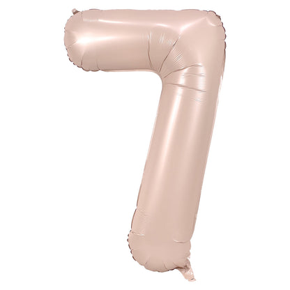 Blush Number Balloon, 34 Inches  (FGB303) - City Flowers & Gift Baskets