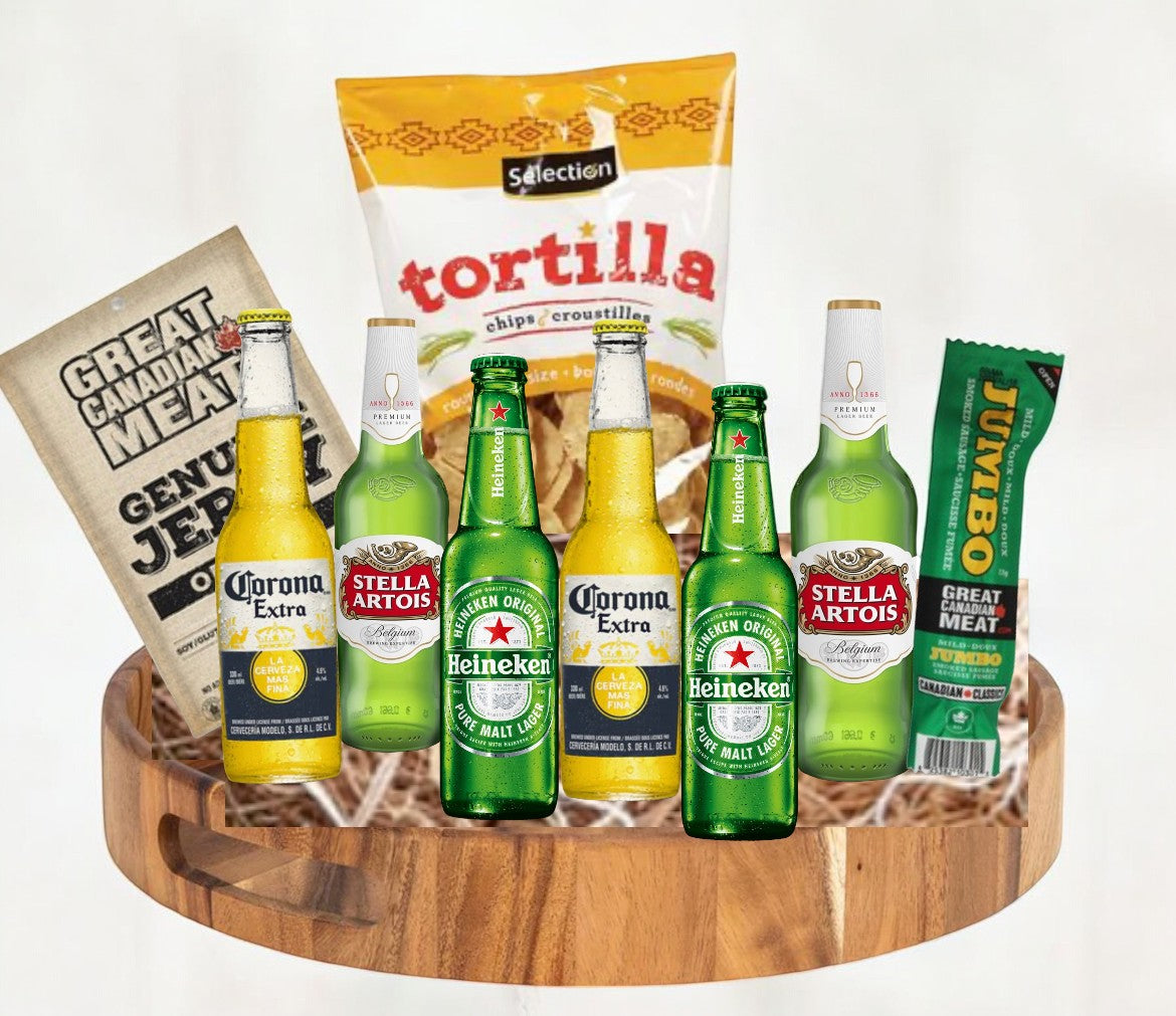 International Beer &amp; Snacks Gift Basket