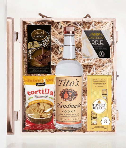 Tito's Vodka and Gourmet Delights Gift Box